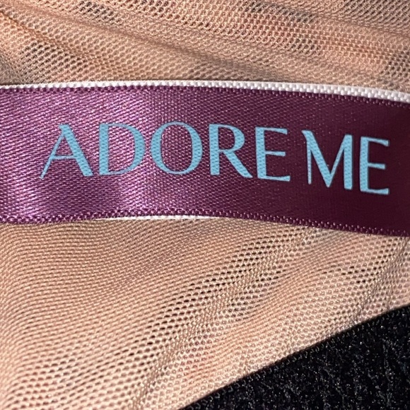 Adore Me BRA WO SIZE 38DD FRONT CLOSURE ANIMAL PRINT BLACK LACE TRIM EUC CLEAN - Picture 2 of 11